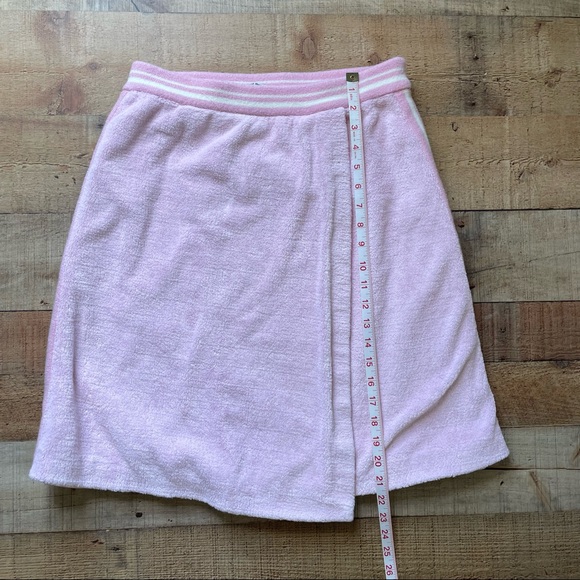 MIU MIU Prada Terry Cloth Midi Skirt w/ Stripe Knit Trim EU Size 40 US Size 4 - Picture 11 of 12